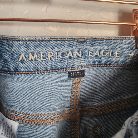 AEO American Eagle High Rise Distressed Skinny Mom Jean Size 00 - Picture 5 of 13